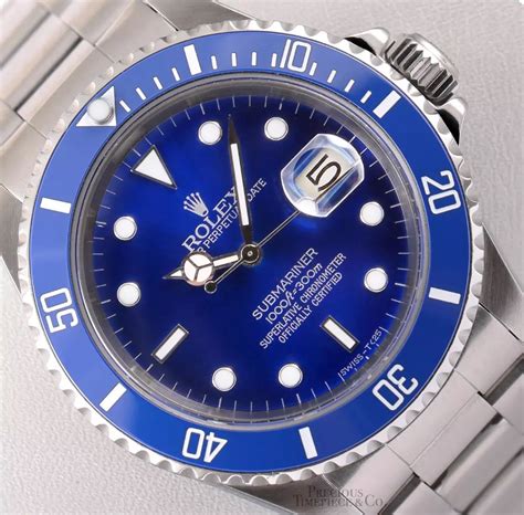 rolex 2010 submariner stainless steel blue face|rolex blue submariner 2022.